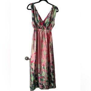 Colourful long dress